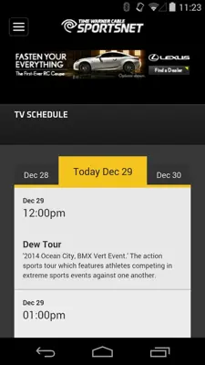 TWC SportsNet android App screenshot 1